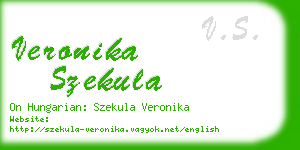 veronika szekula business card